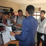 The Director of the Center receives students of University