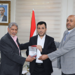 Honoring the Minister of Health for His Excellency in permanent standing with Thalassemia and Genetic Blood Disorders.